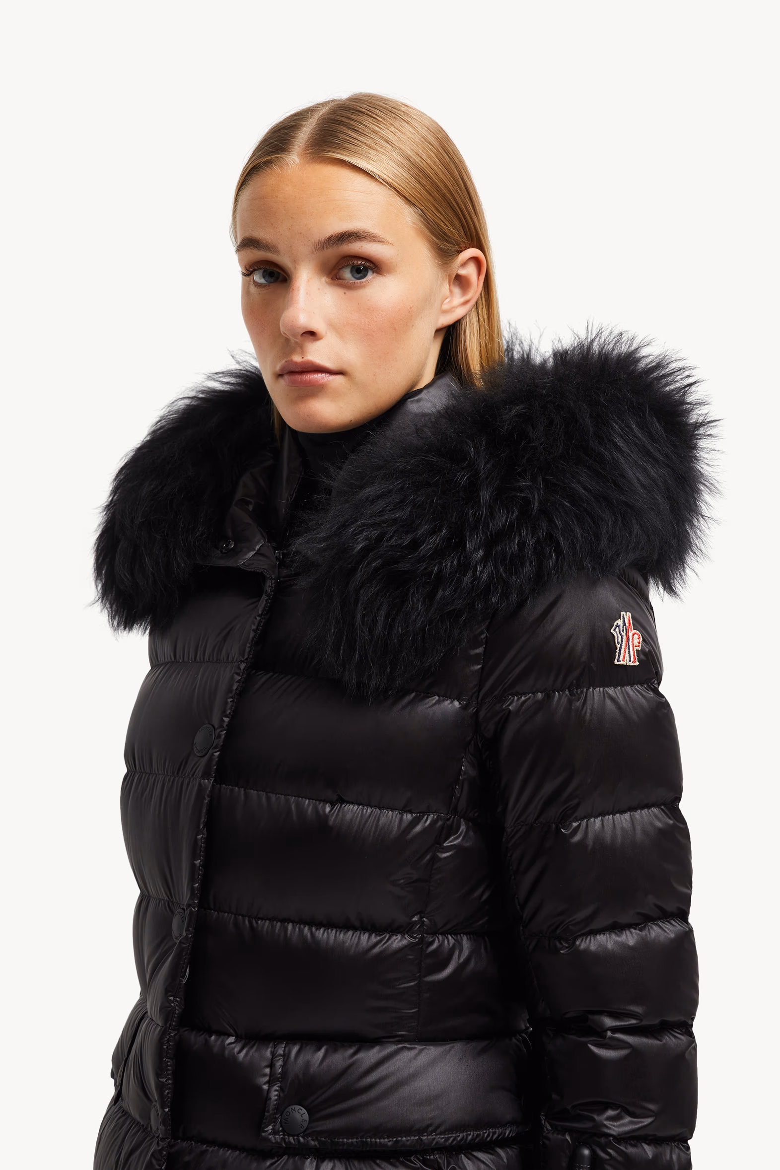 Plumífero corto Armoniques Mujer Negro Moncler 4